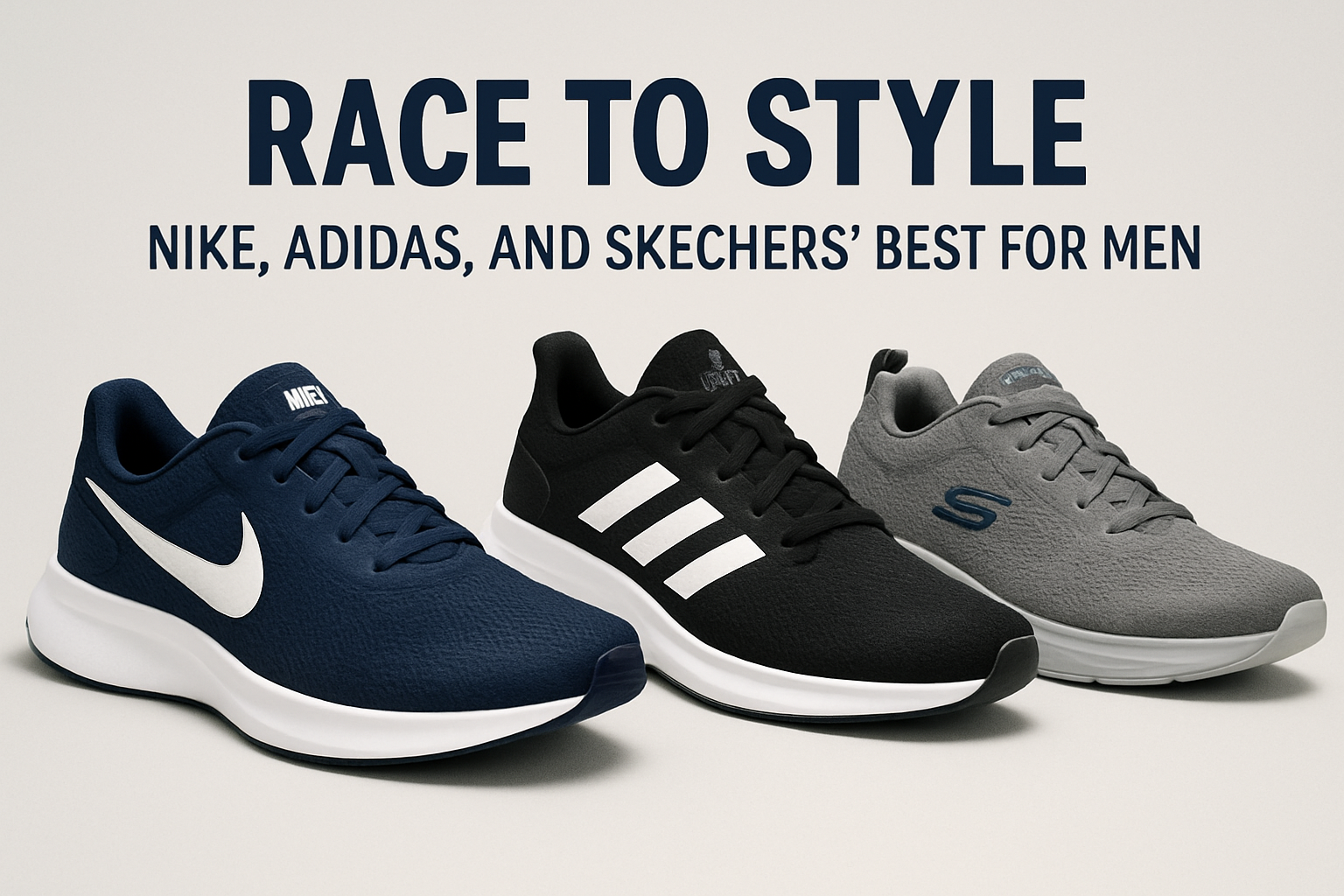 Race to Style: Nike, Adidas, and Skecher's Best for Men Online Shopping