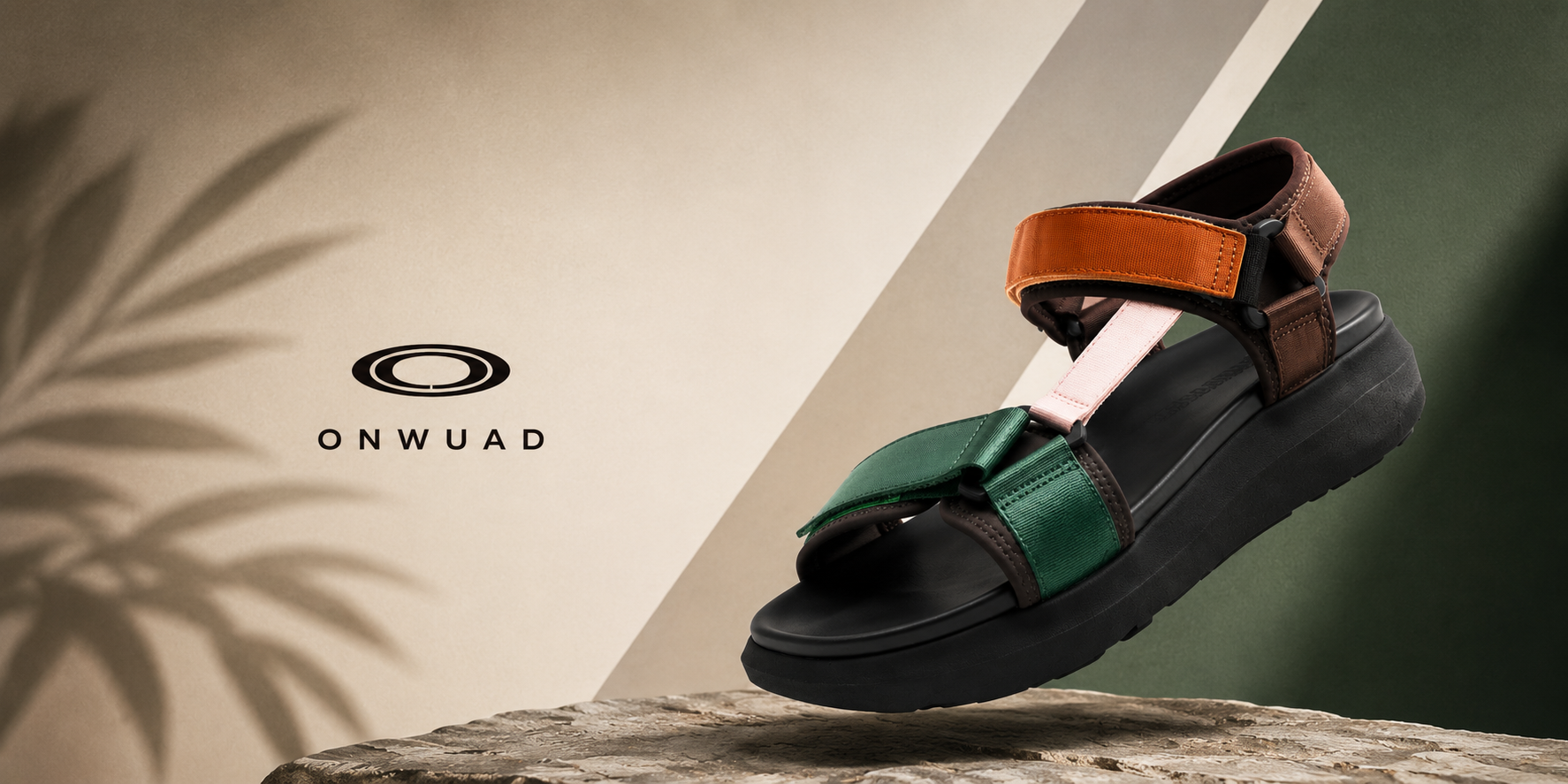 ONWUAD premium men’s utility sandals with ergonomic comfort sole and modern outdoor-inspired design for casual lifestyle wear.