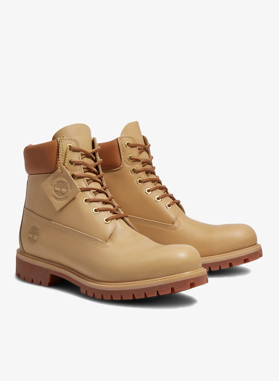 Timberland Men's Premium 6-Inch Waterproof Boots Beige - Jango Mall