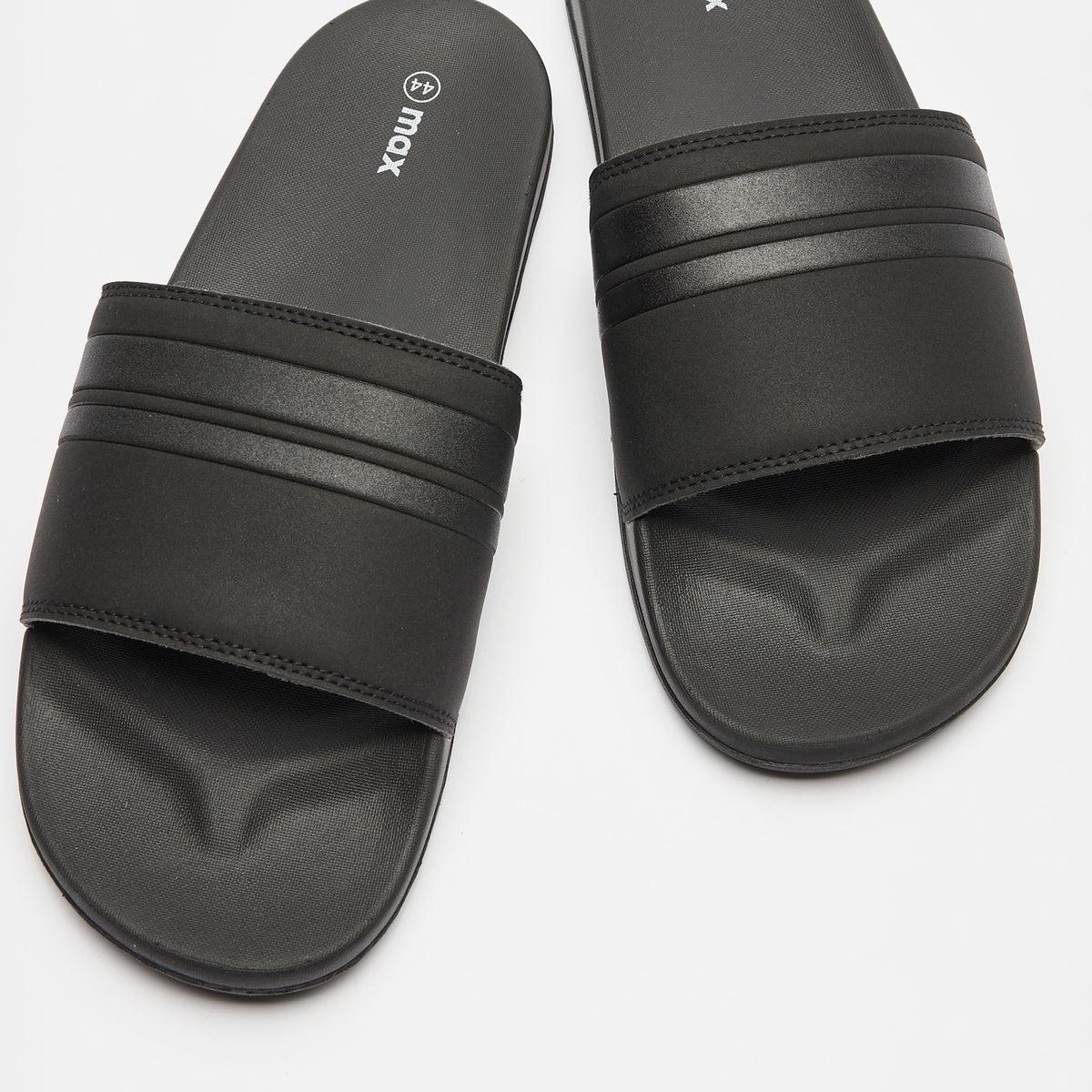 Max Plain Slip-On Beach Slippers Black for Men - image 3