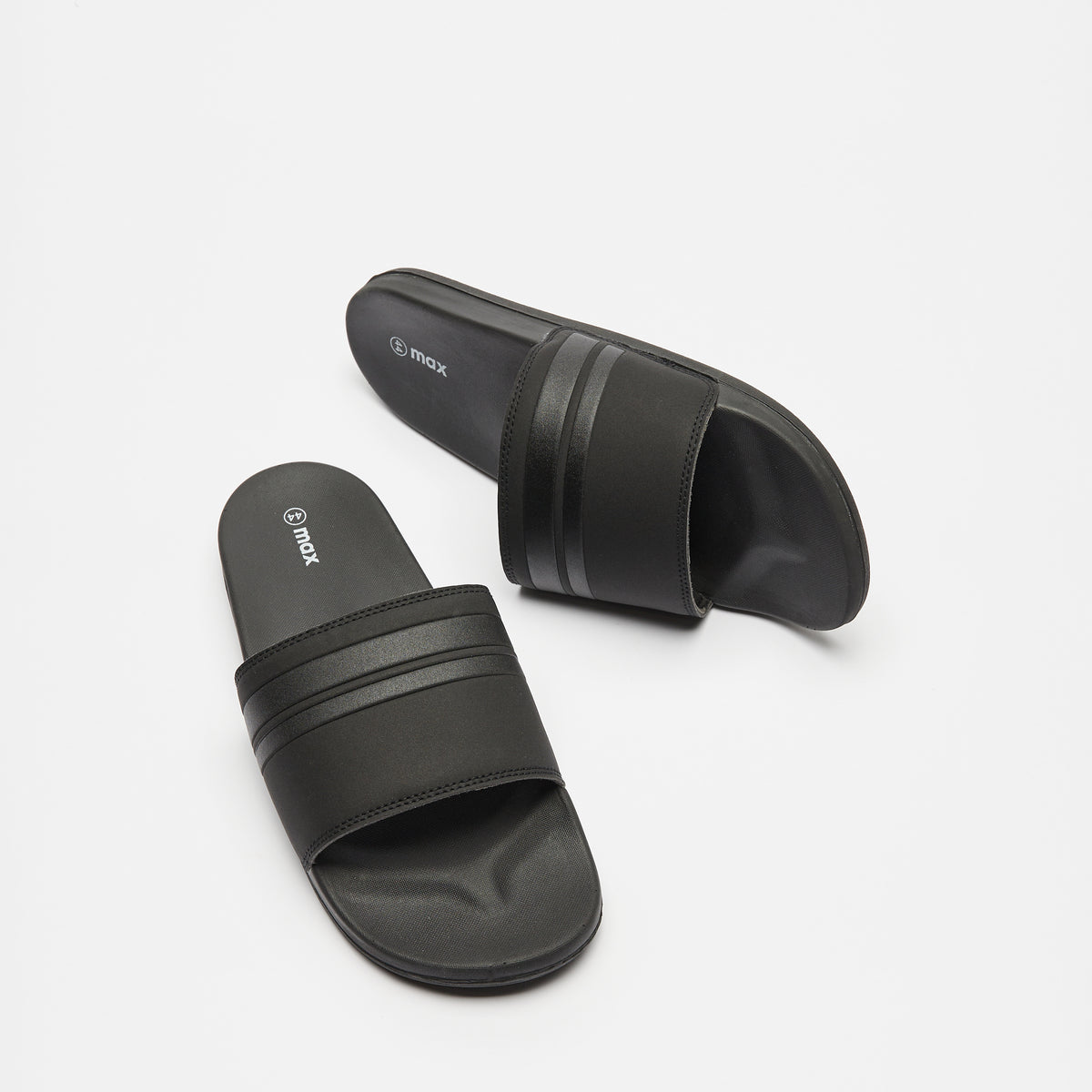 Max Plain Slip-On Beach Slippers Black for Men - image 4