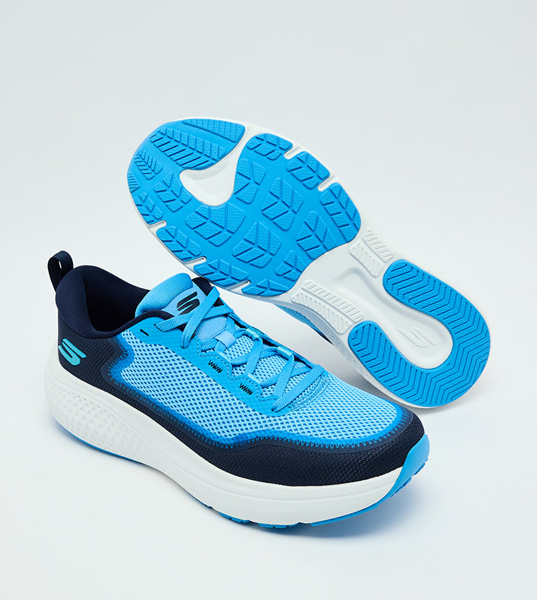 Skechers GO RUN Max Lace-Up Shoes, Ultra GO Cushioning, Blue