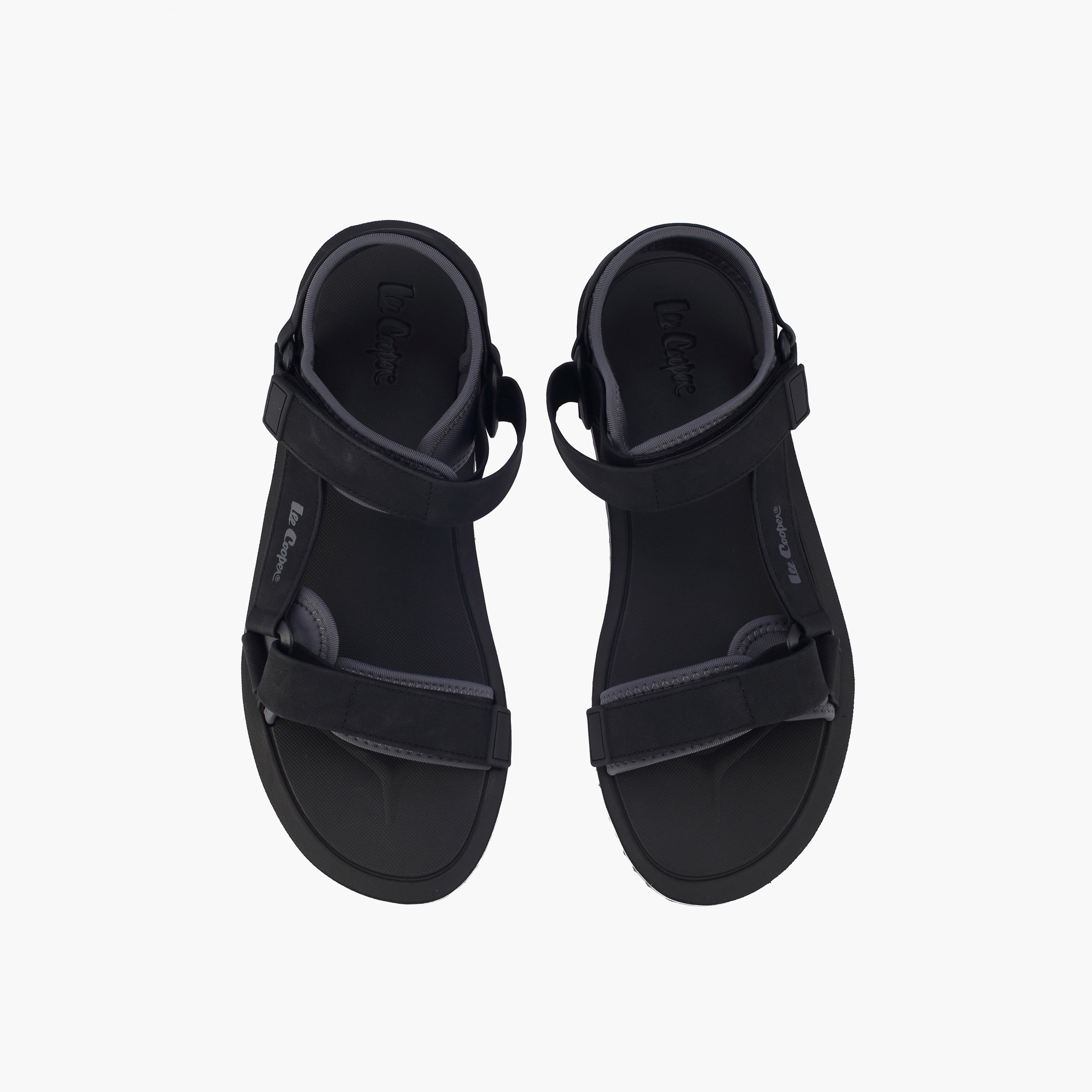 Lee Cooper Men Hook & Loop Floaters Black