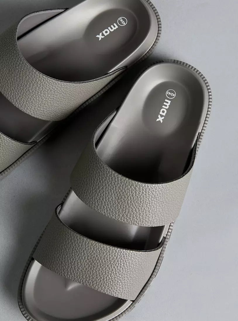 Max Double Strap Sandals Grey
