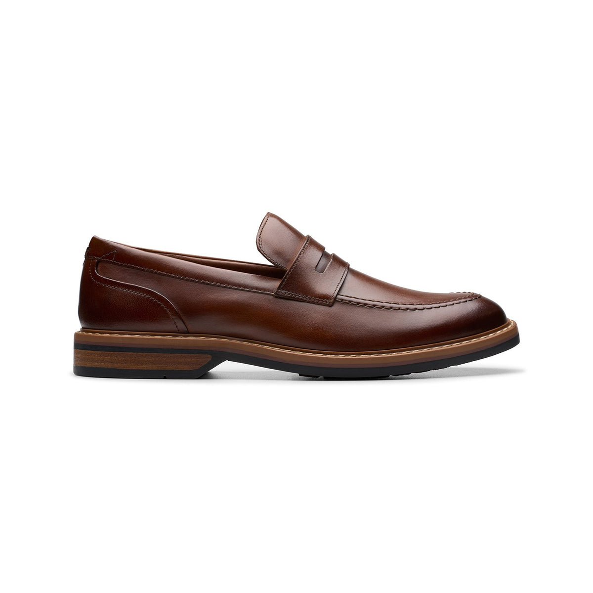 Clarks Men's Aldwin Step - Mid Tan Leather