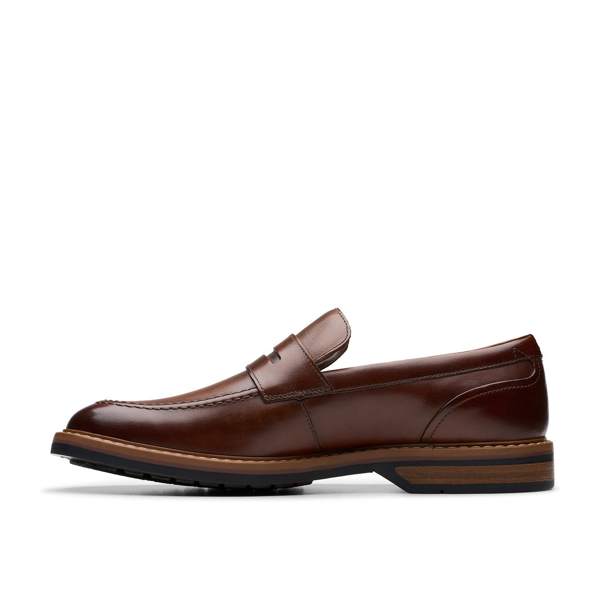 Clarks Men's Aldwin Step - Mid Tan Leather