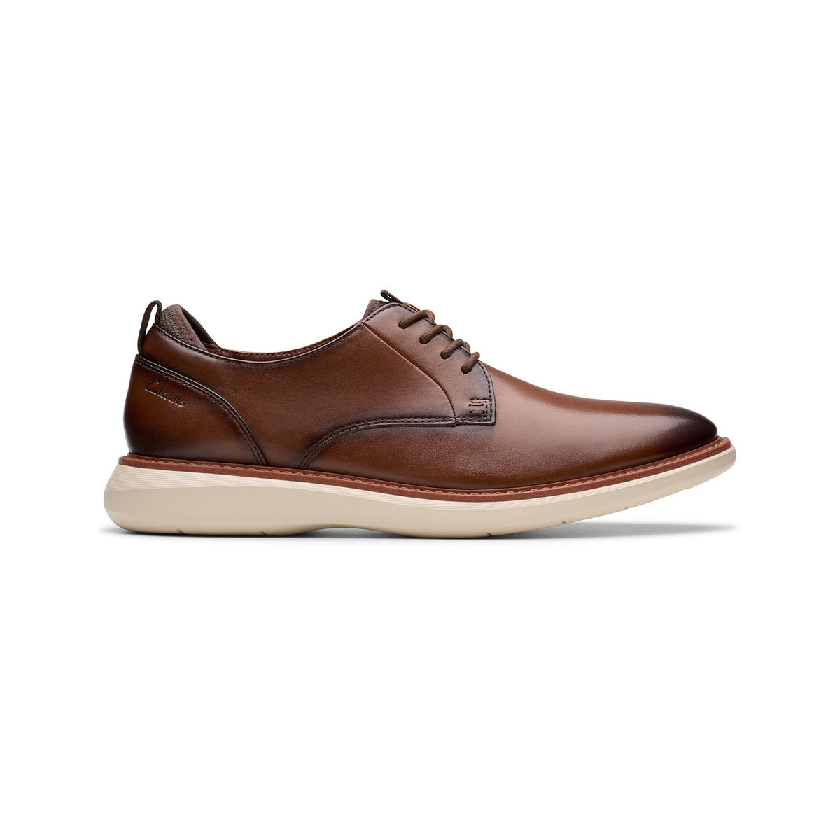 Clarks Men's Brantin Plain - Dark Tan Leather
