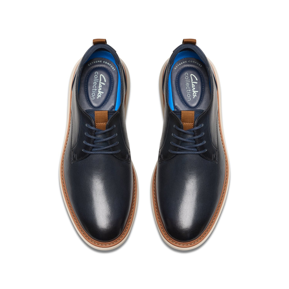 Clarks Men's Brantin Plain - Navy Leather