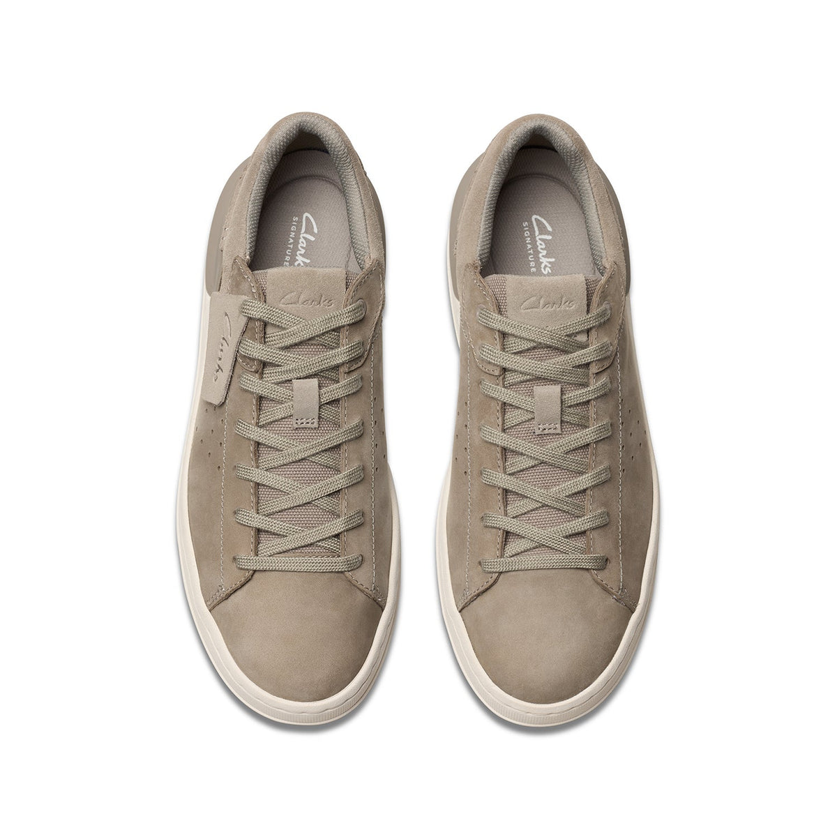 Clarks Men's Courtlite2 Run - Grey Nubuck