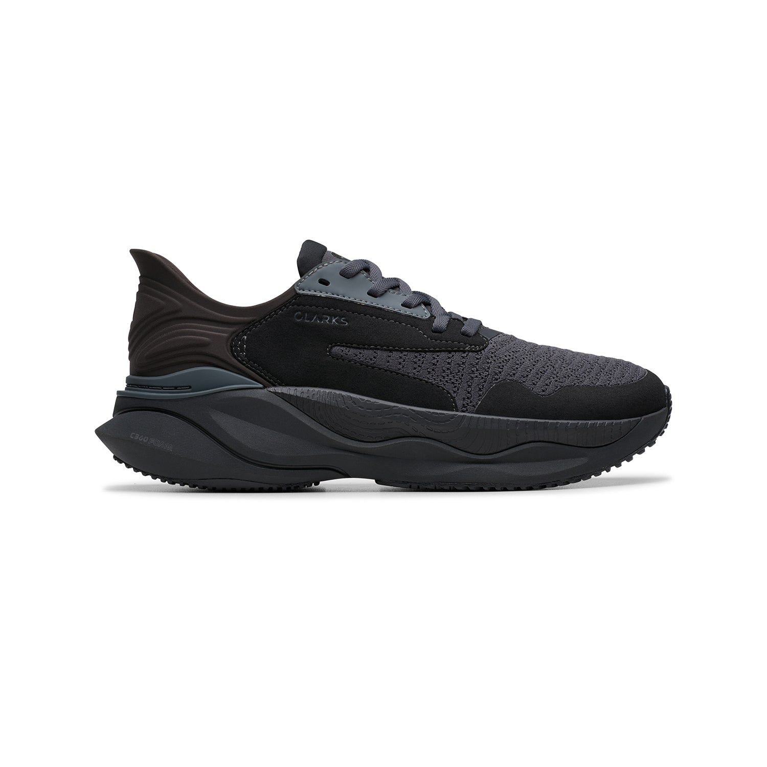 Clarks Pace Men's Comfort Trainers Black