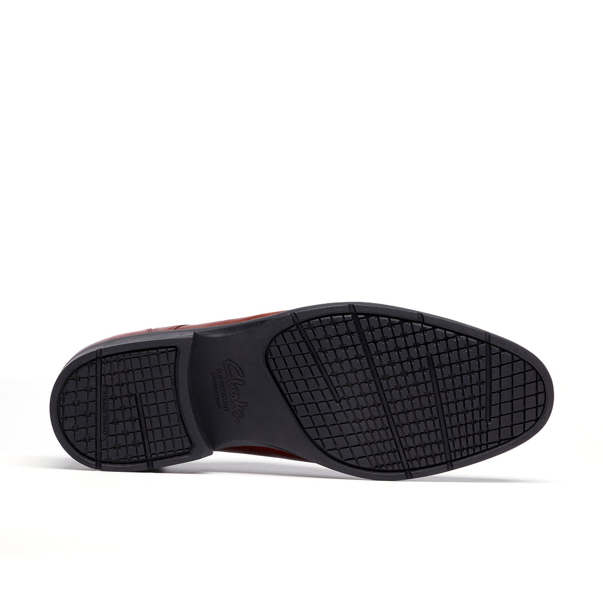 Clarks Men's Steadwell Lace - Dark Tan Leather
