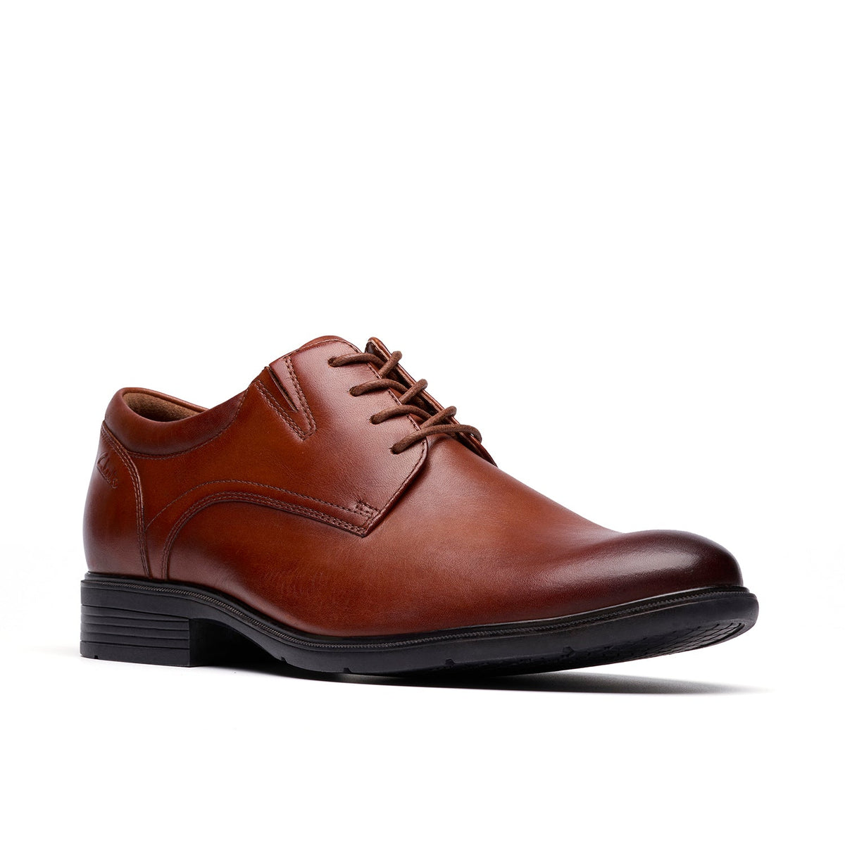Clarks Men's Steadwell Lace - Dark Tan Leather