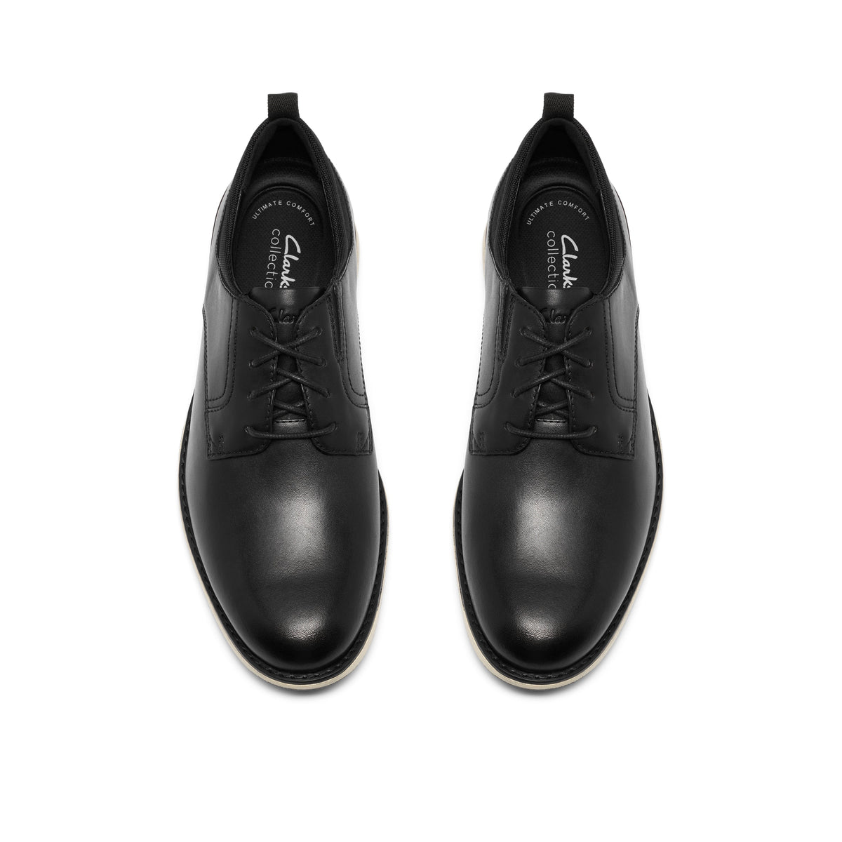 Clarks FlexHybrid Men's Shoes - Black Leather