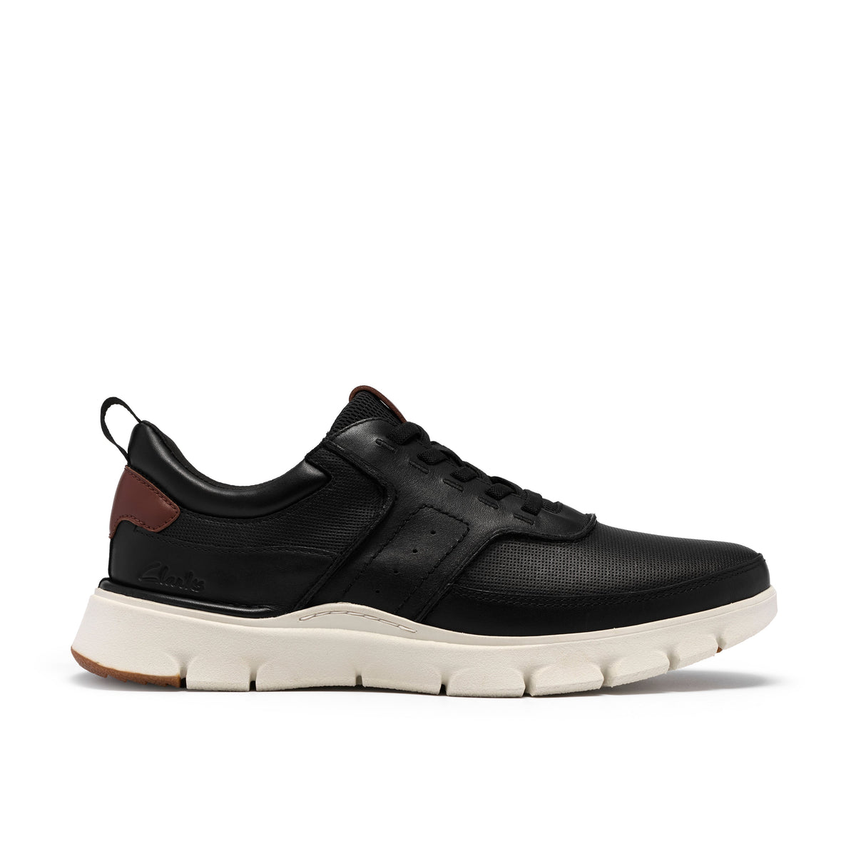 Clarks Step365 Style Men's Shoes - Black Leather