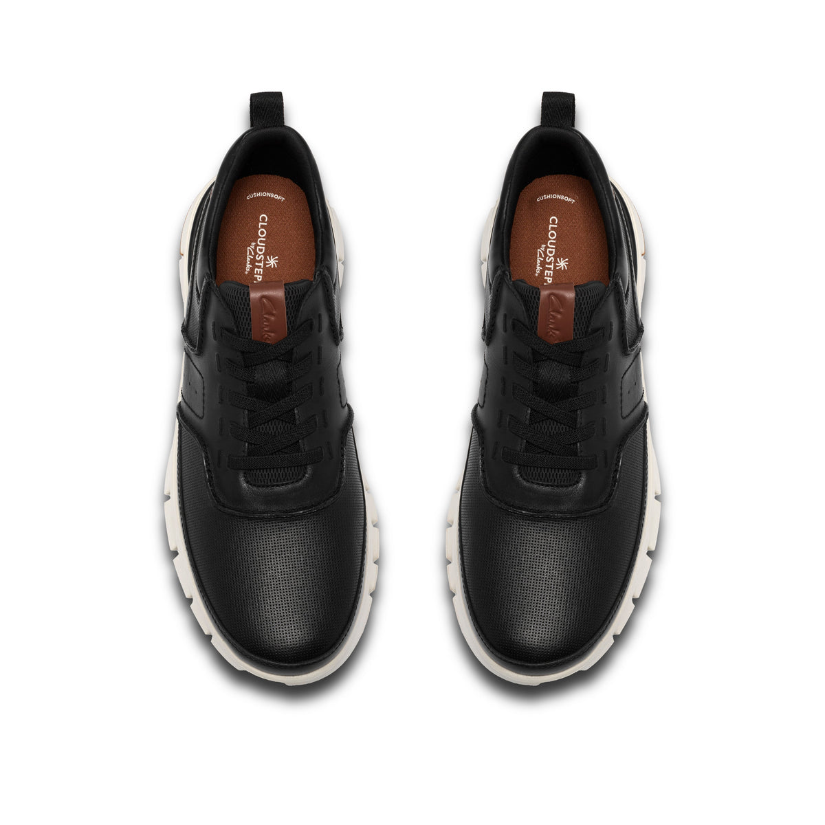Clarks Step365 Style Men's Shoes - Black Leather