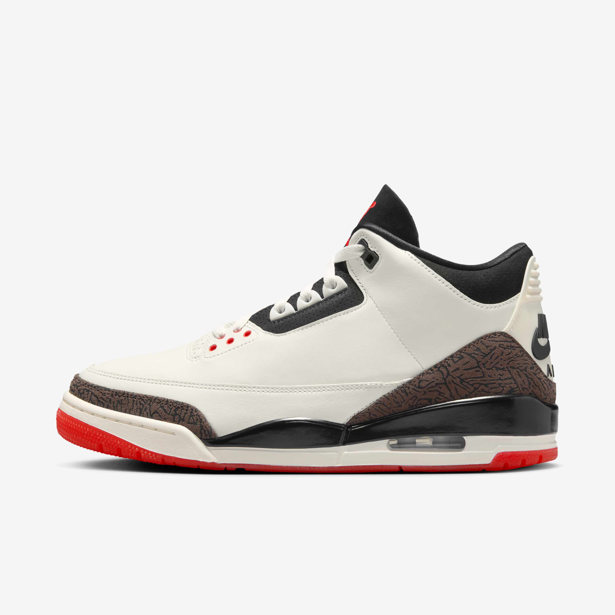 Nike Air Jordan 3 Retro "World's Best" - Sail / University Red / Pale Ivory / Black