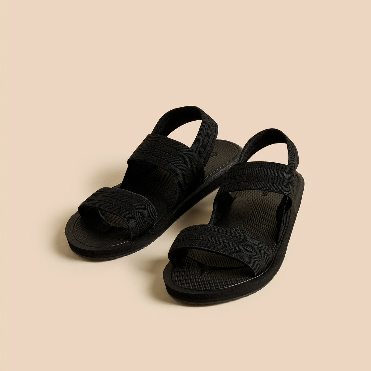 Max Textured Sandals with Slingback Closure Black for Men - image 1