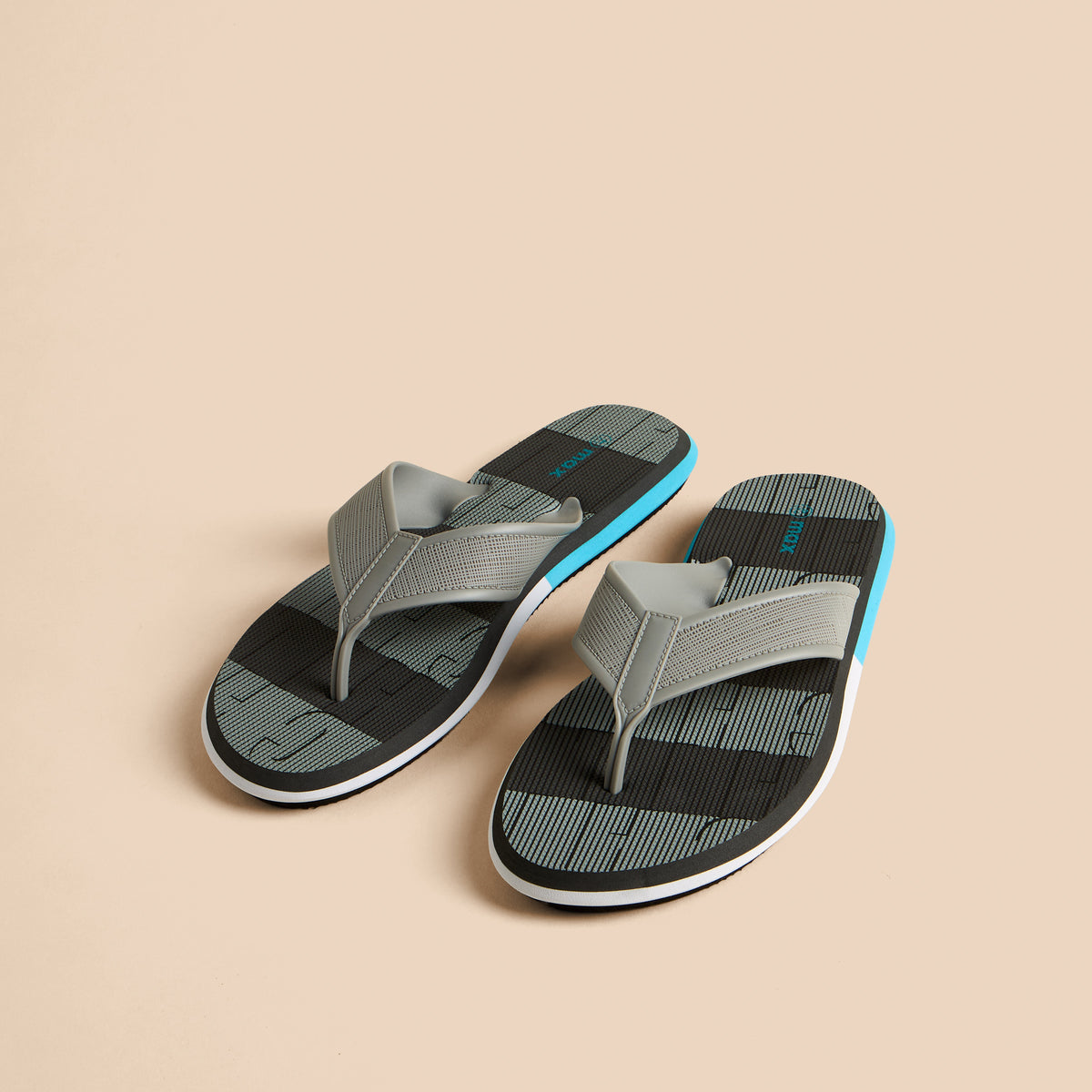 Max Striped Flip Flops Grey for Men - image 1