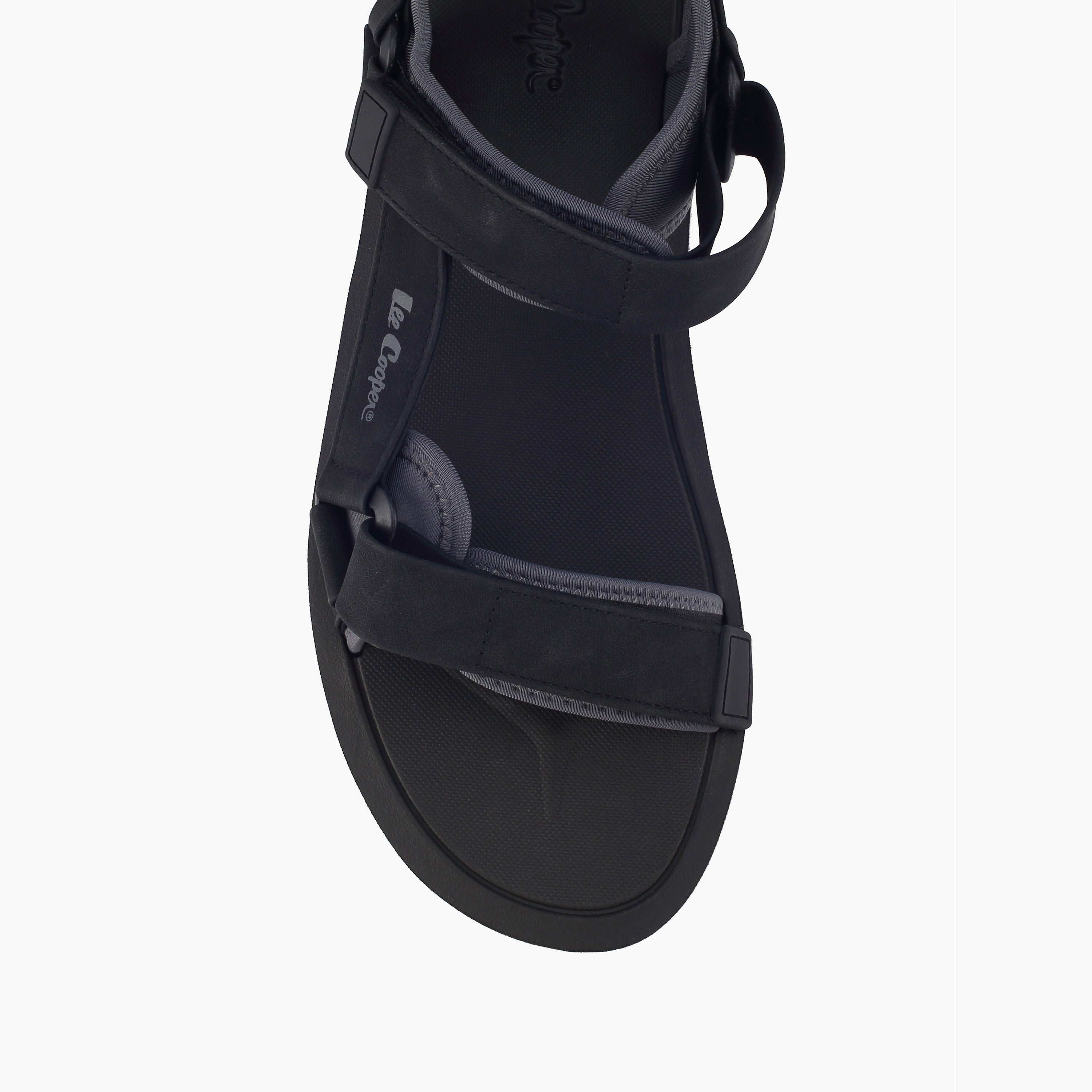 Lee Cooper Men Hook & Loop Floaters Black