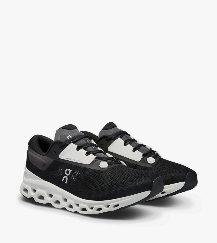 On Cloudstratus 3 Men's Running Shoes - Black