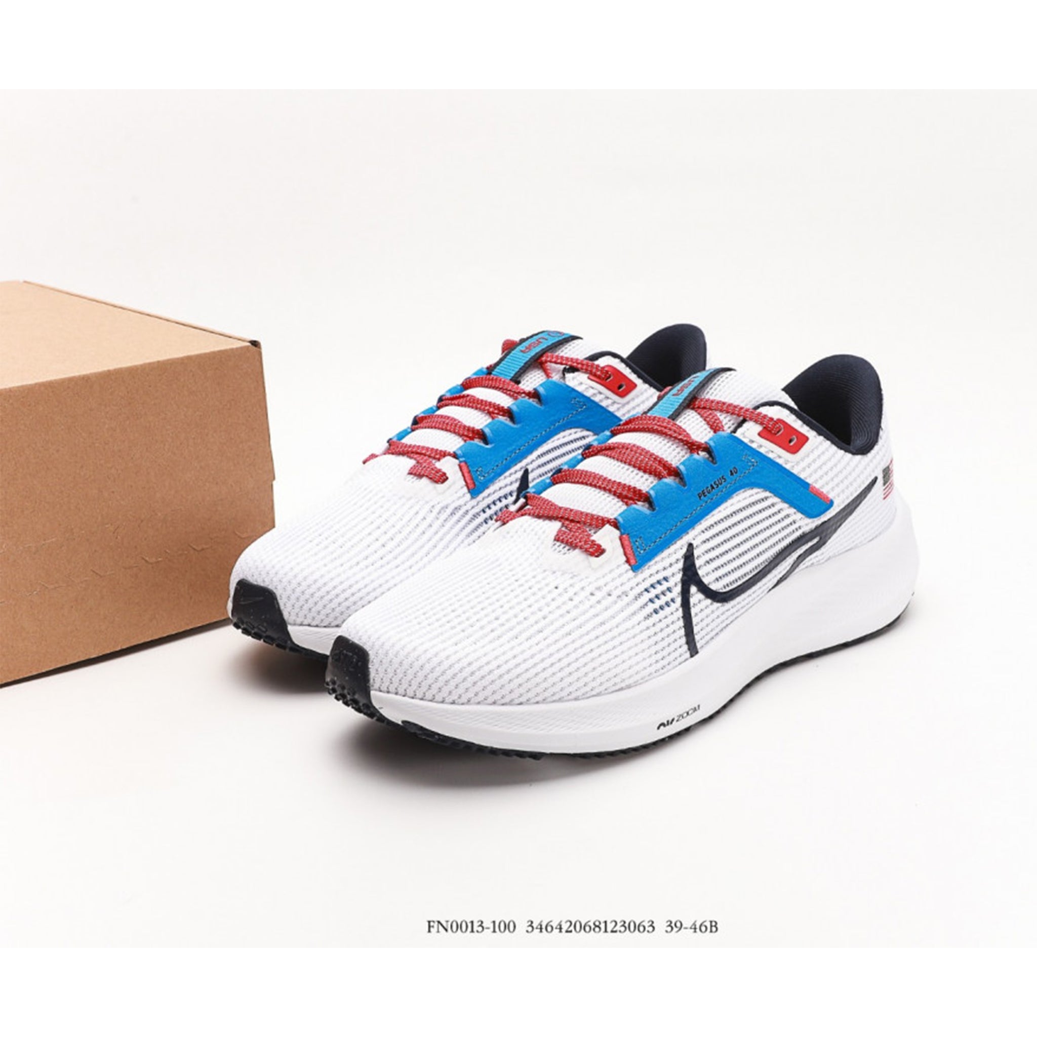 Nike Air Zoom Pegasus 40 White Blue - Jango Mall