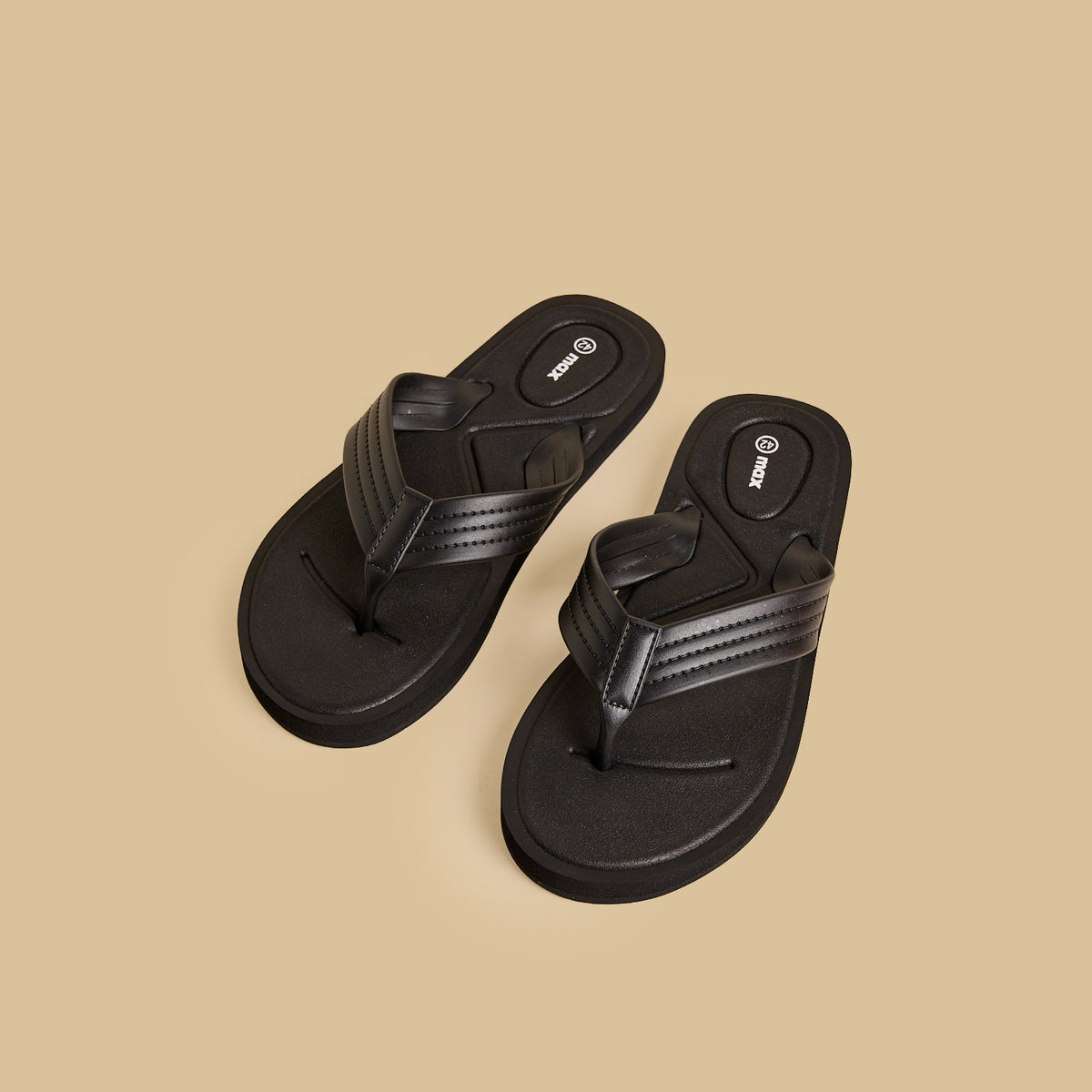 Max Textured Flip Flops Black for Men - image 2