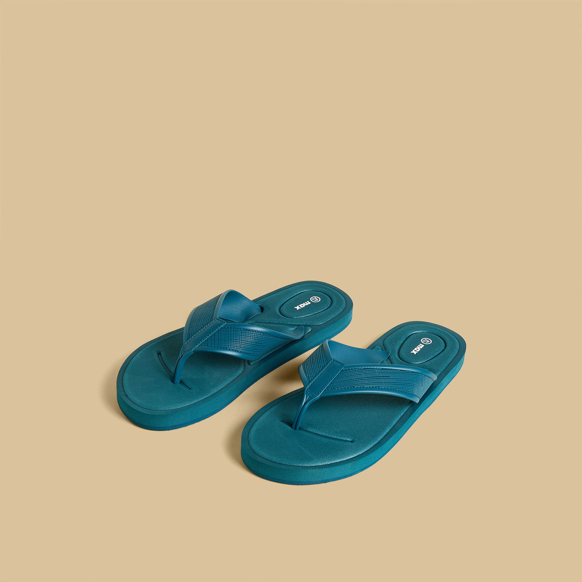 Max Textured Flip Flops Blue for Men - image 1