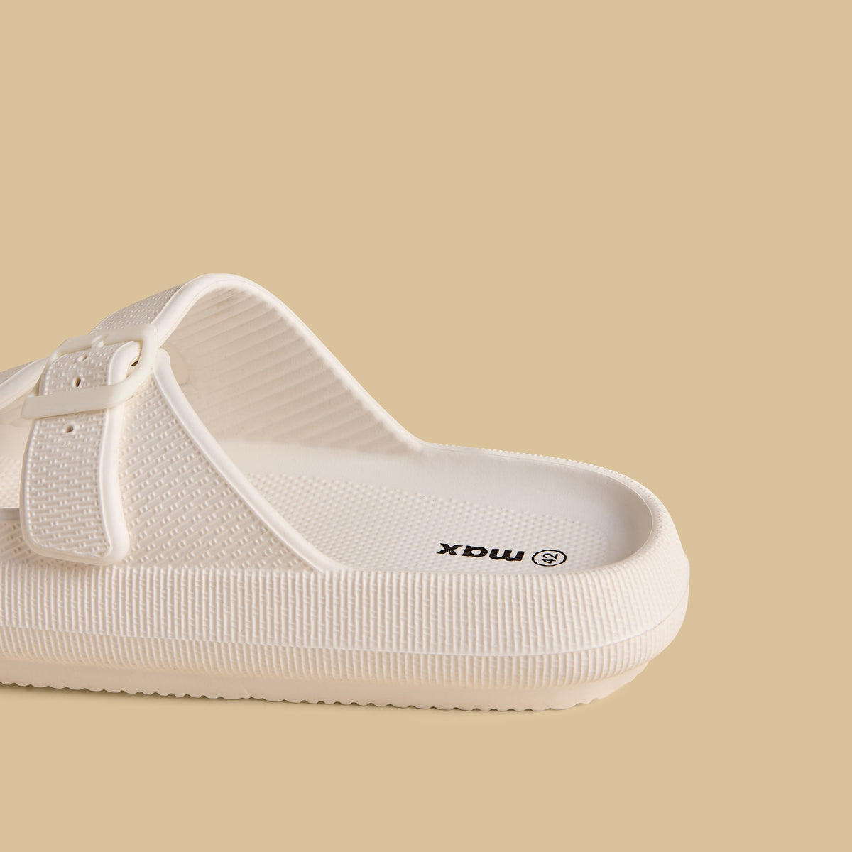 Max Buckle Accent Volume Slides White for Men - image 5