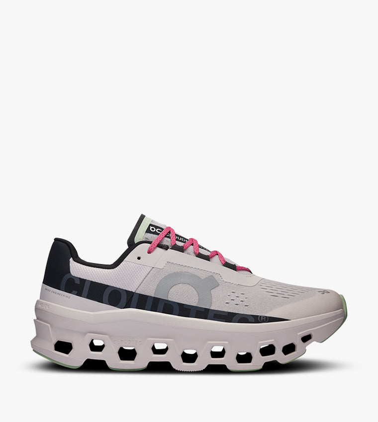 On Cloudmonster Men's Running Shoes - Frost Black