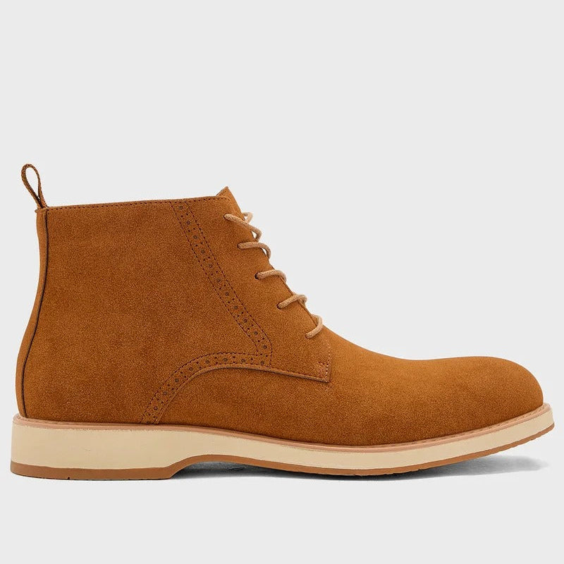 Robert Wood Smart Suede Lace Up Boots For Men