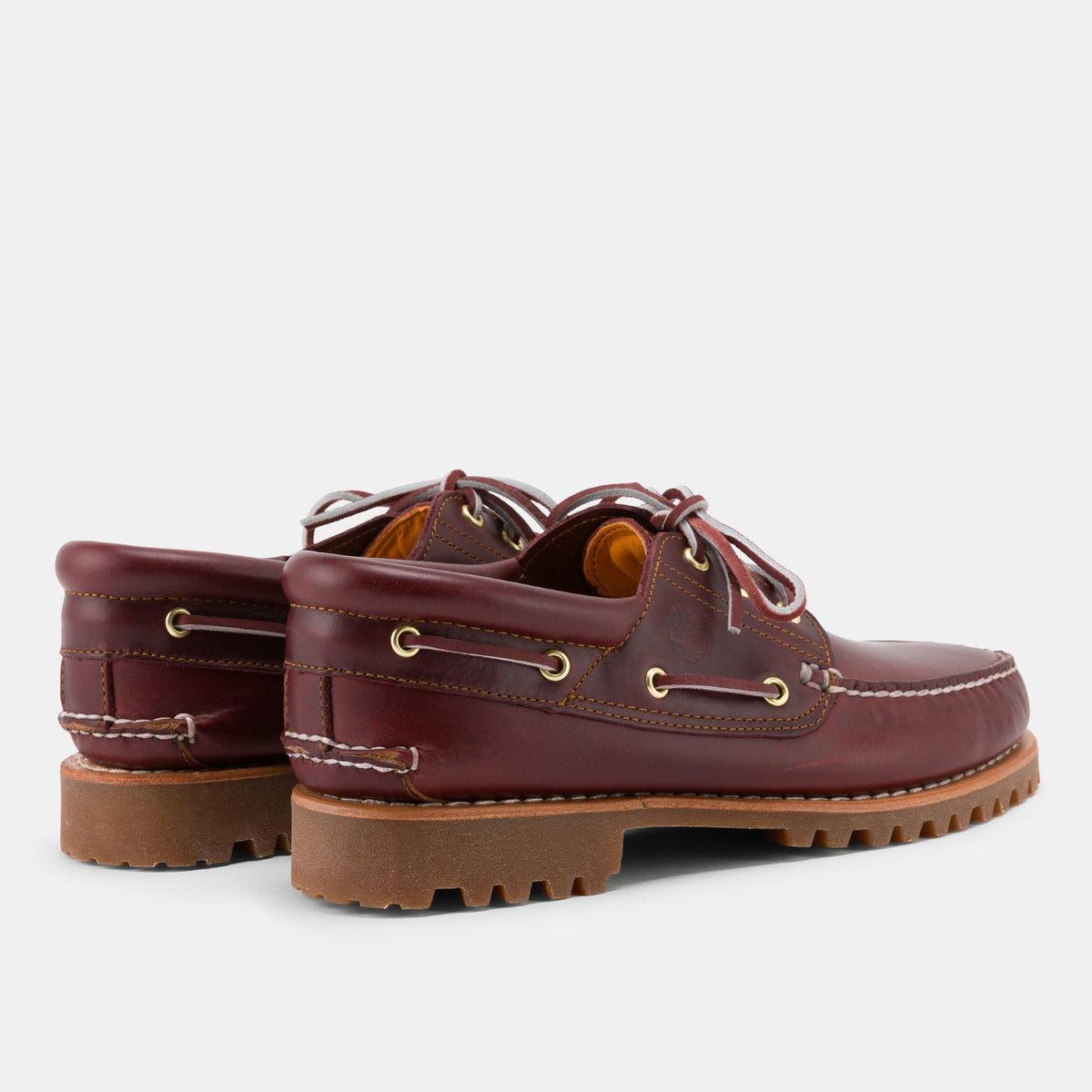 Timberland Men's Authentic 3-Eye Boat Shoes Red - Jango Mall