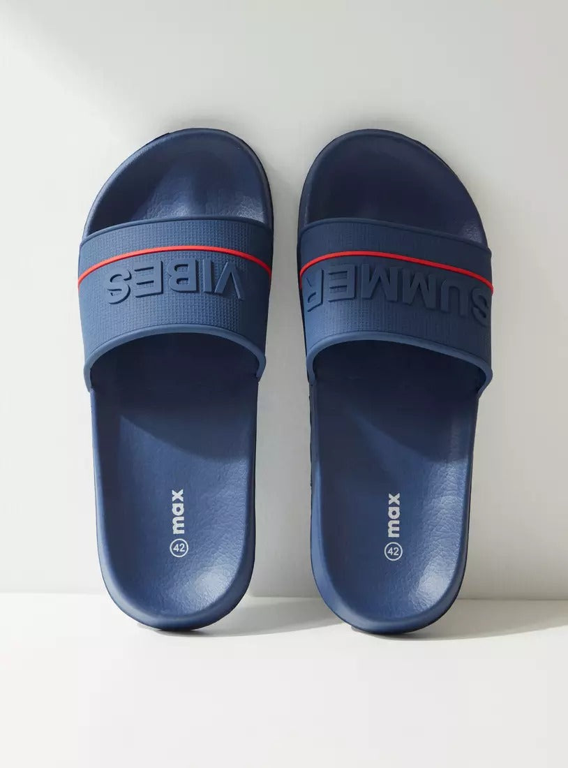 Typographic Detail Slides Blue