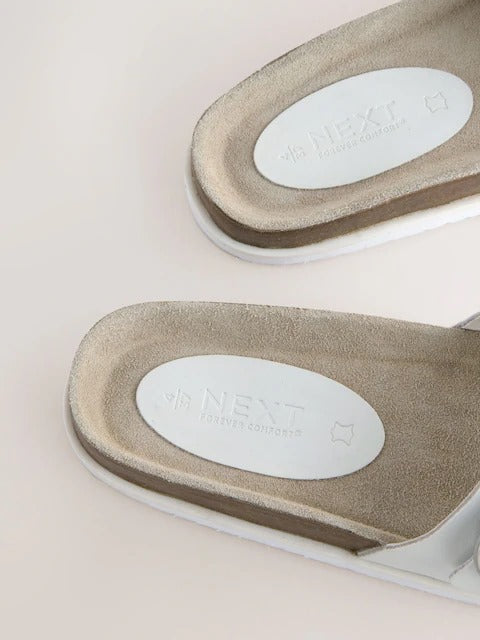Next Footbed Sandals for Women-White