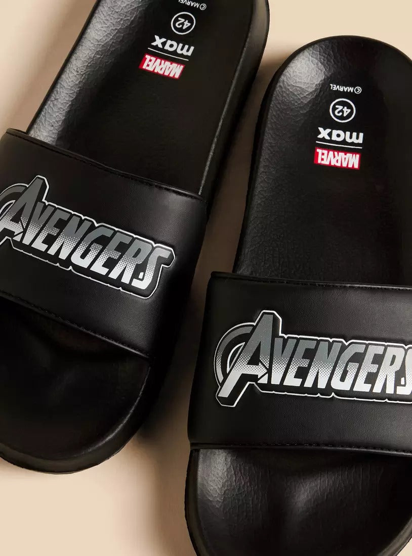 Max Avengers Print Slides for Men