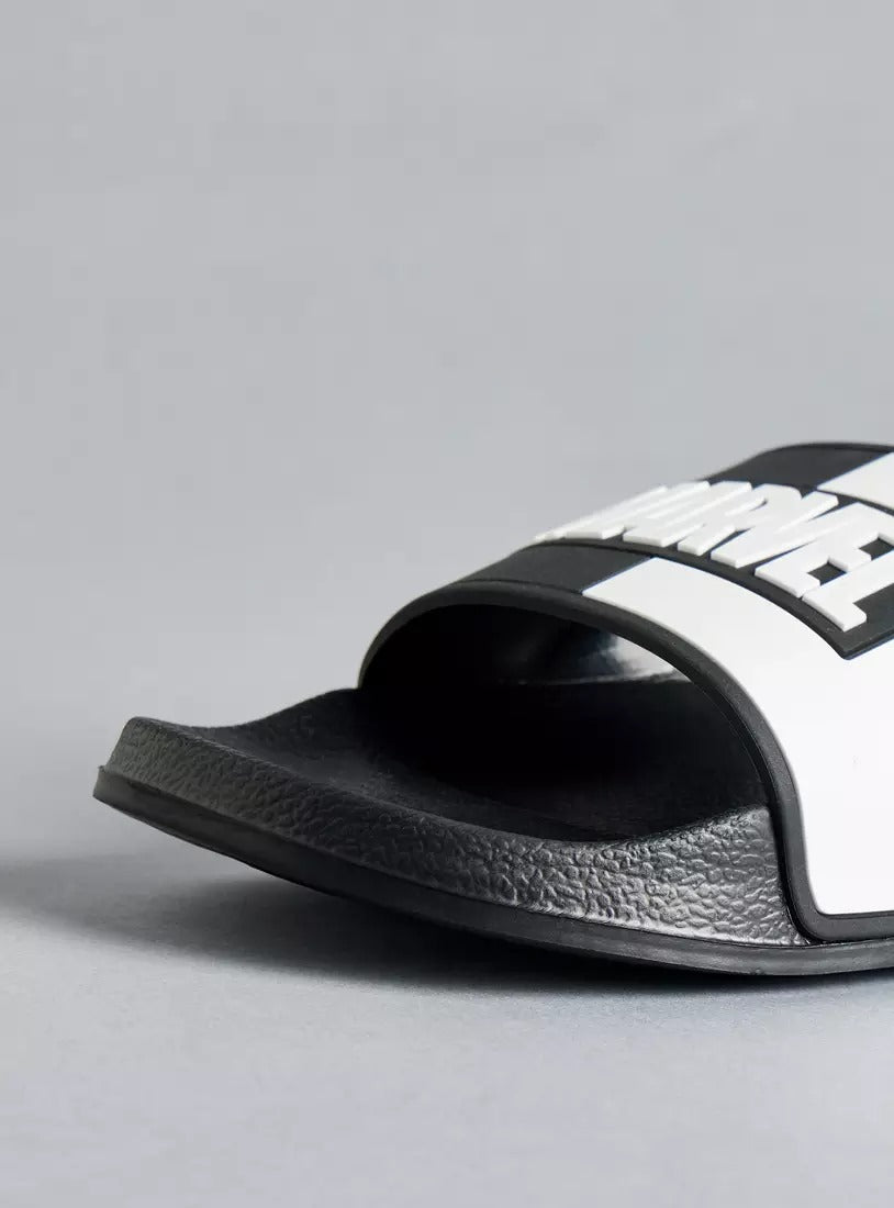 Max Marvel Applique Slides Black Men