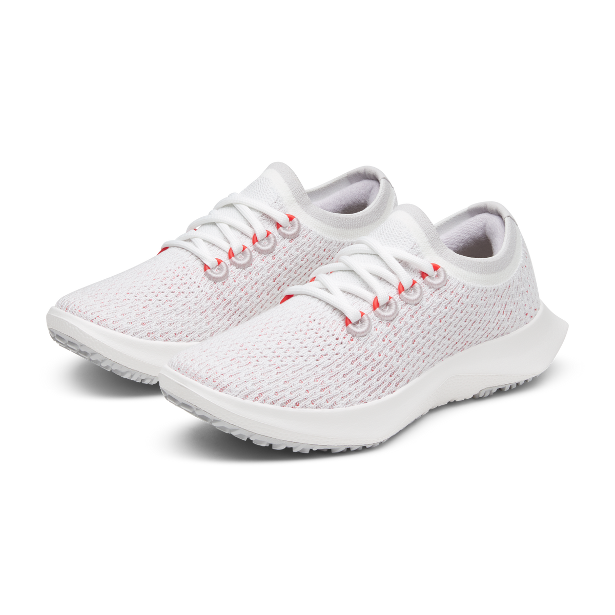 Allbirds Men's Tree Dasher 2 - Blizzard/Bold Red (Blizzard Sole)