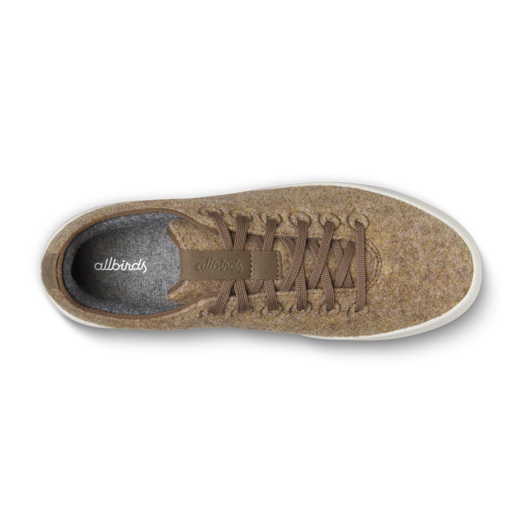 Men's Wool Cruiser - Dark Camel (Natural White Sole)