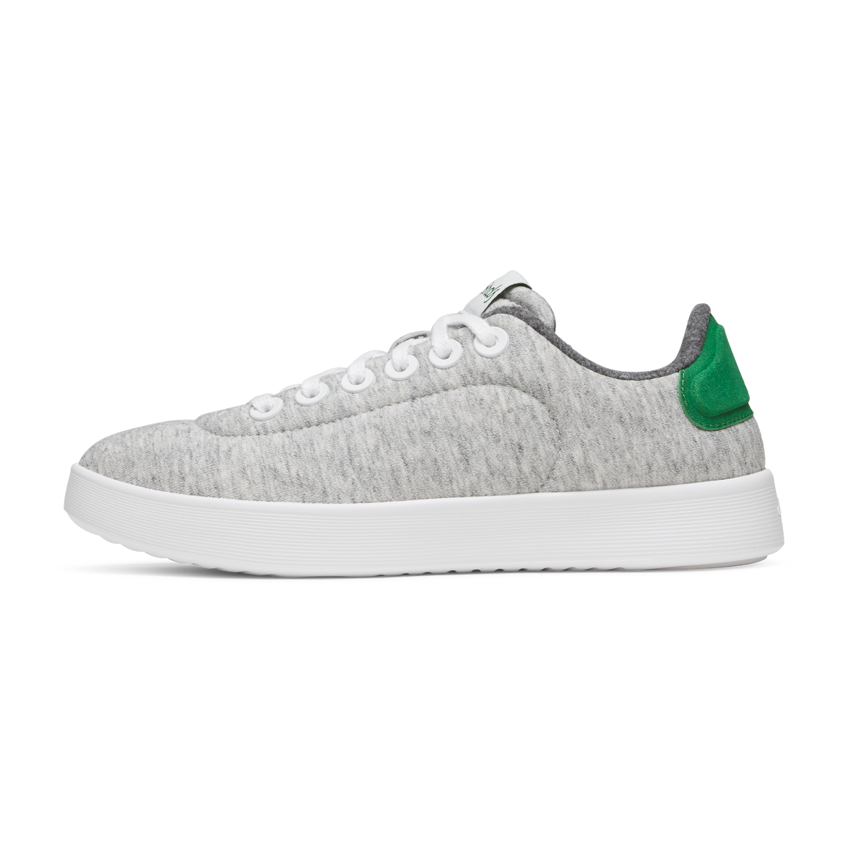 Allbirds Men's Cruiser Jersey - Light Grey/Verdant Green (Blizzard Sole)