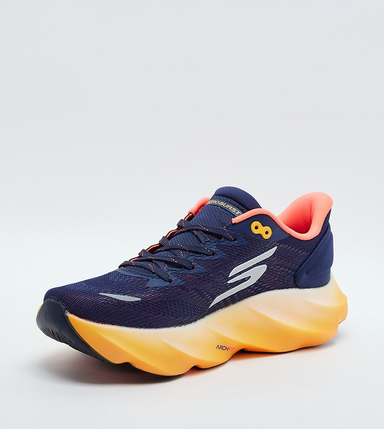 AERO BURST GO RUN MAX ROAD 7 Lace-Up Shoes - Navy