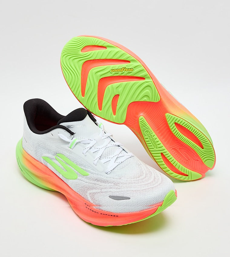 Skechers AERO BURST GO RUN RIDE 12 Lace-Up Shoes - White