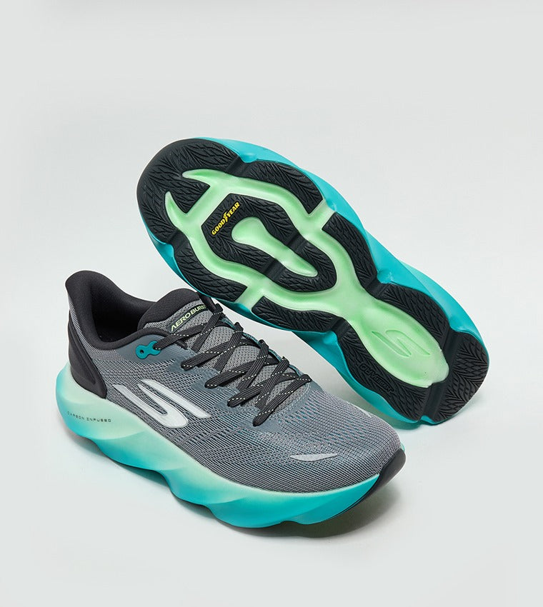 Skecher AERO BURST Running Shoes - GRAYBLUE