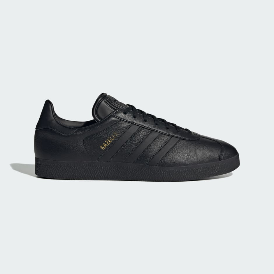 Adidas Gazelle Shoes - Core Black / Core Black / Gold Metallic