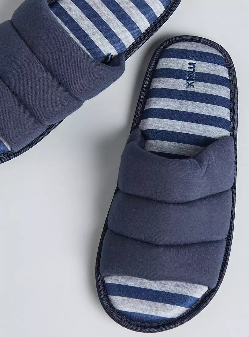 Quilted Open Toe Bedroom Slides