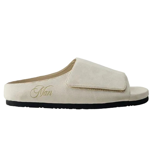 BoohooMan Suede Slide Men Beige