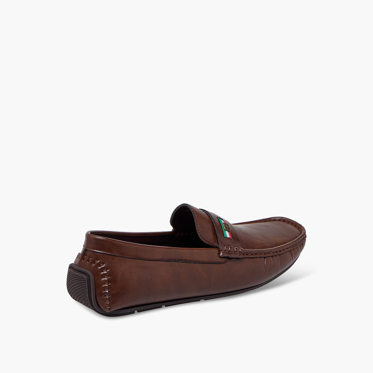 Renzo Ruganni Brown Men Slip-On Loafers