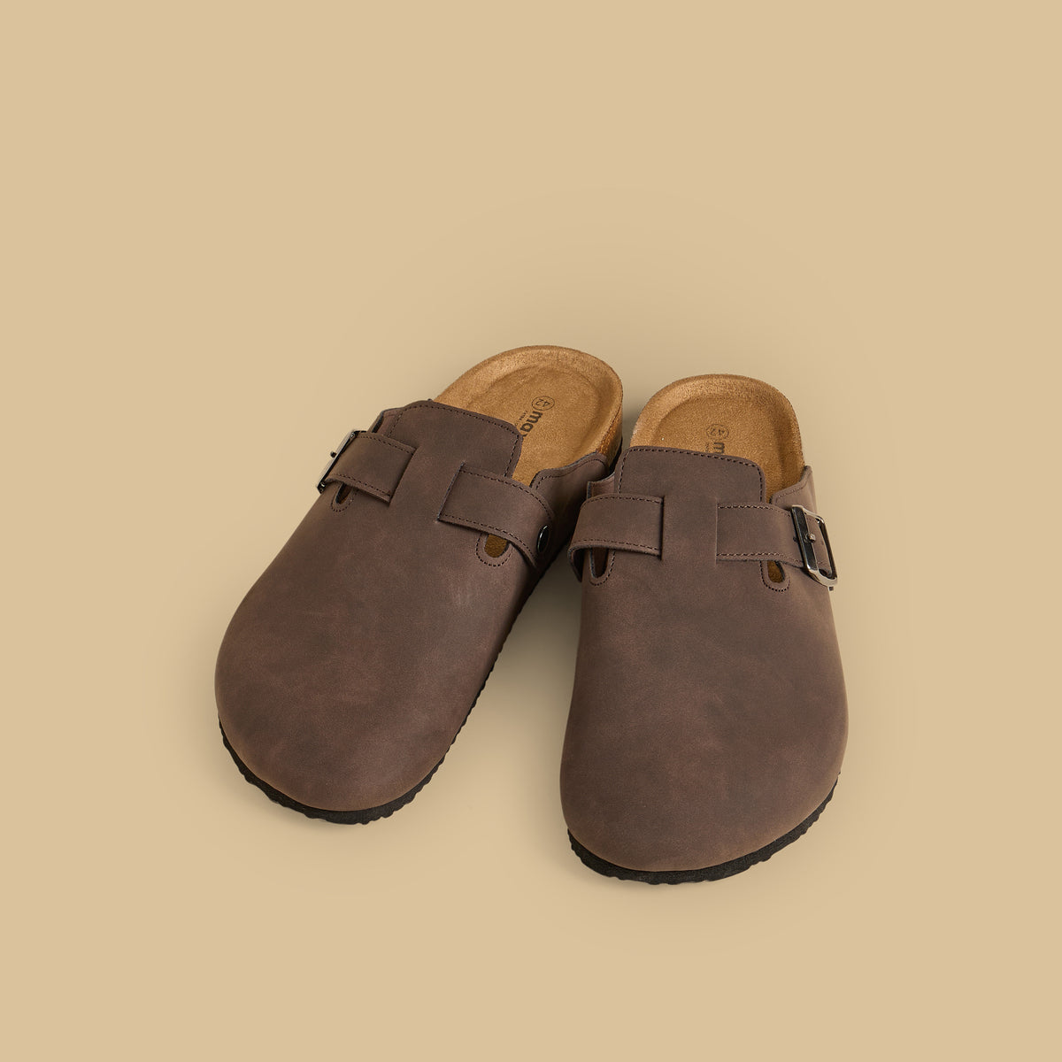 Max Buckle Detail Closed Toe Sandals Brown for Men - image 1