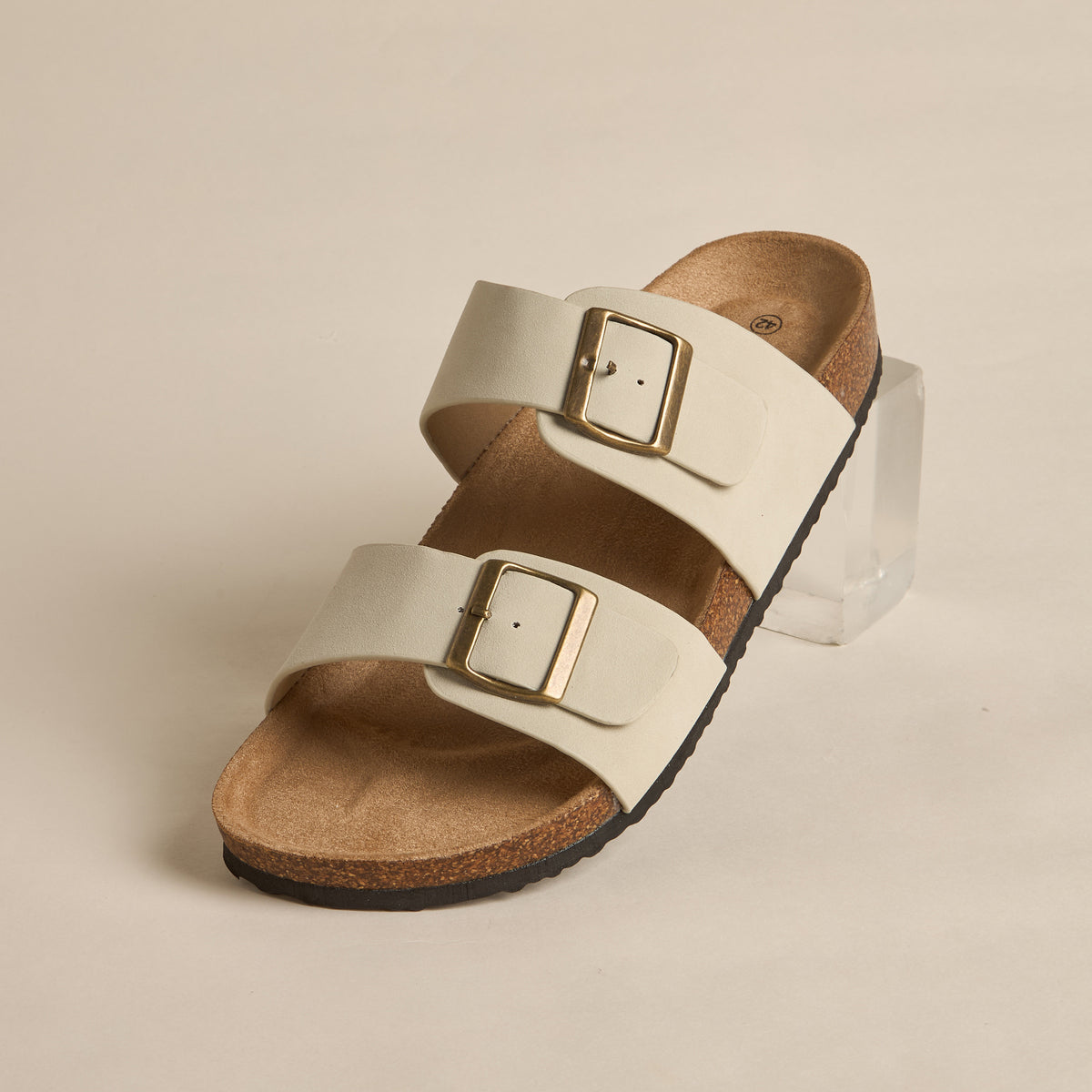 Max MENS FOOTBED SANDAL Cream for Men - image 4
