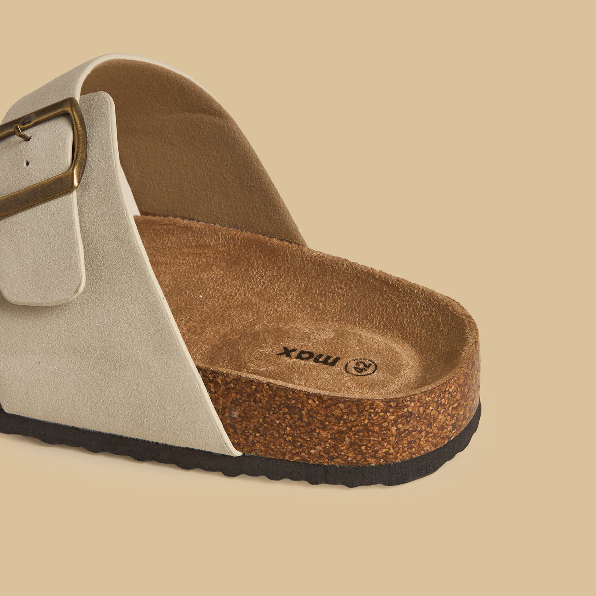 Max MENS FOOTBED SANDAL Cream for Men - image 5