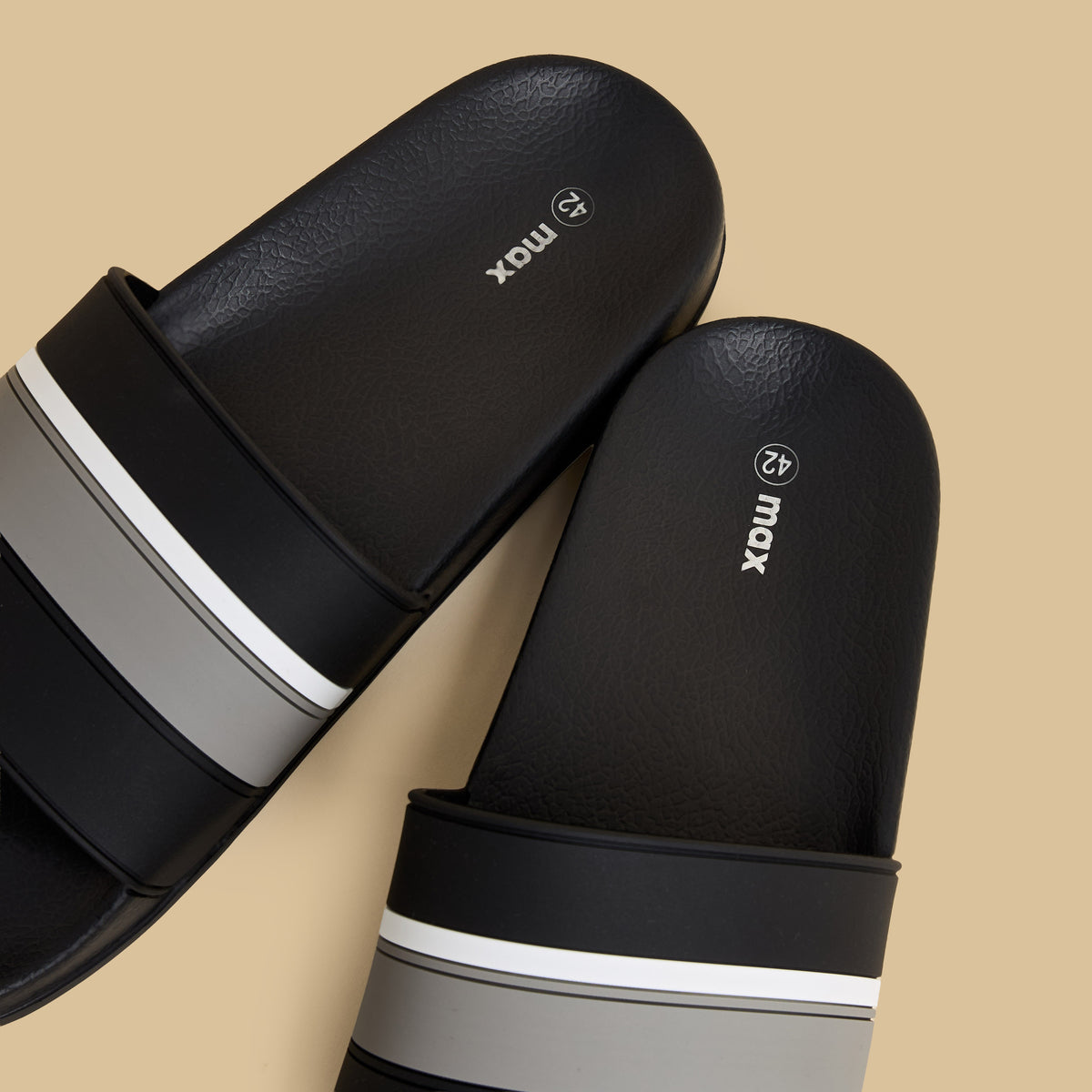 Max Striped Slides Black for Men - image 3