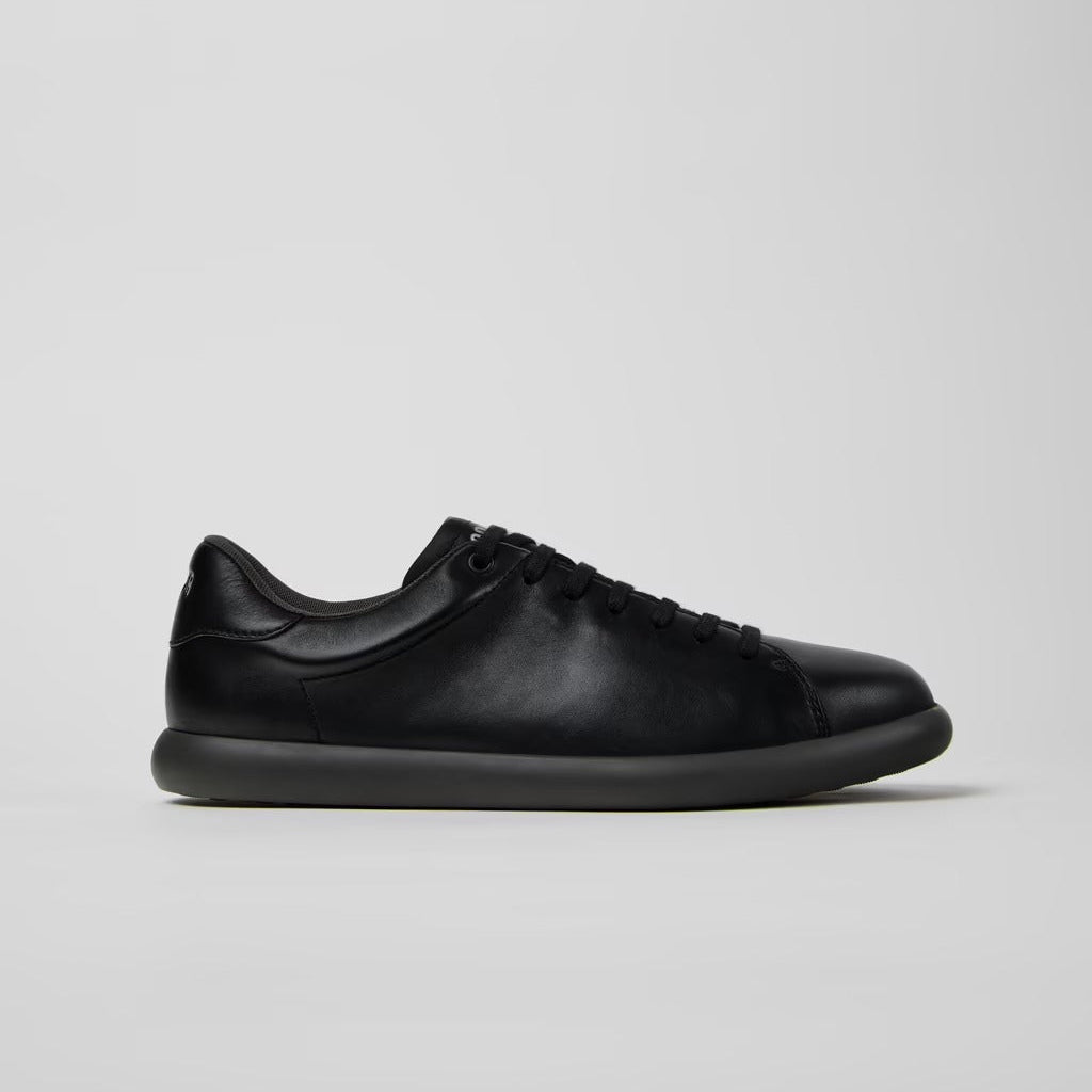 Camper Pelotas Soller Black Leather Sneakers for Men